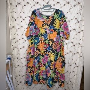 Vibrant Floral Maxi Dress